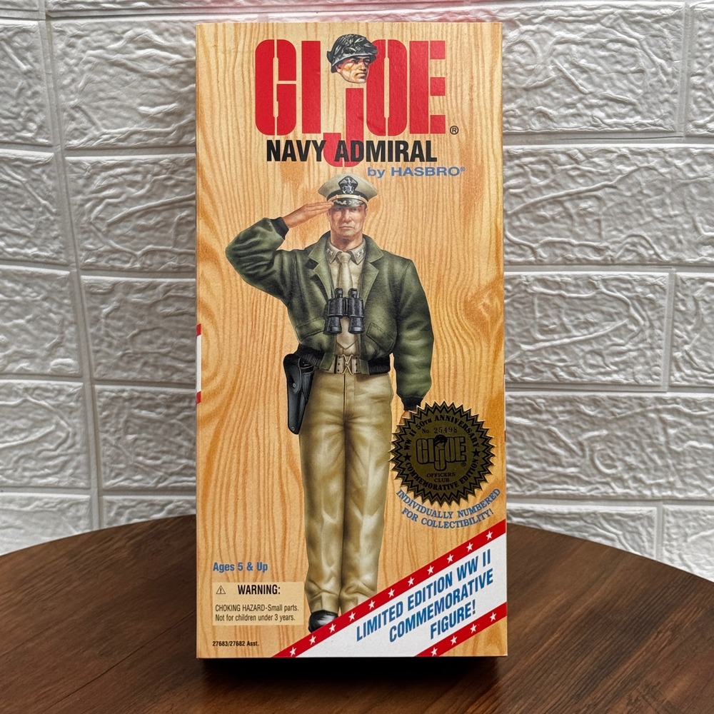 1996 GI Joe Navy Admiral 12" Figure WWII 50th Anniversary Officers Club NIB New⁠